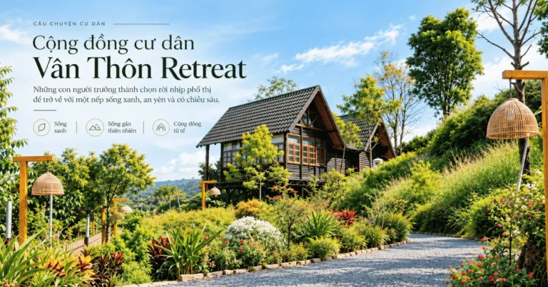 Cộng đồng cư dân Vân Thôn Retreat: Họ là ai và tại sao chọn bỏ phố về vườn?