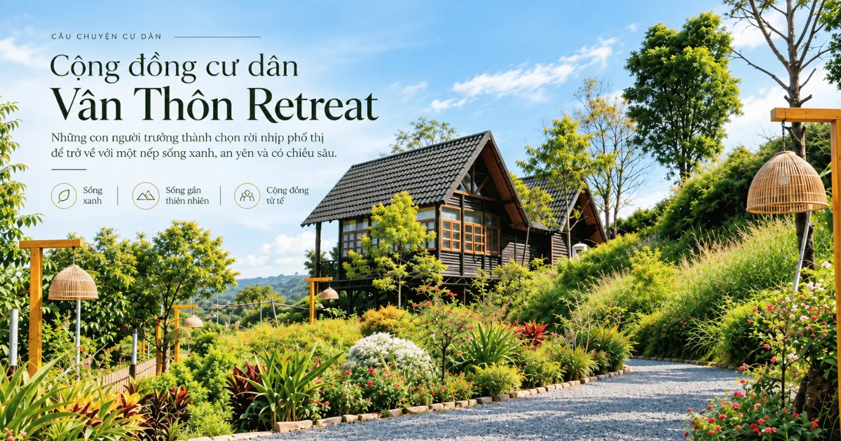 Cộng đồng cư dân Vân Thôn Retreat: Họ là ai và tại sao chọn bỏ phố về vườn?