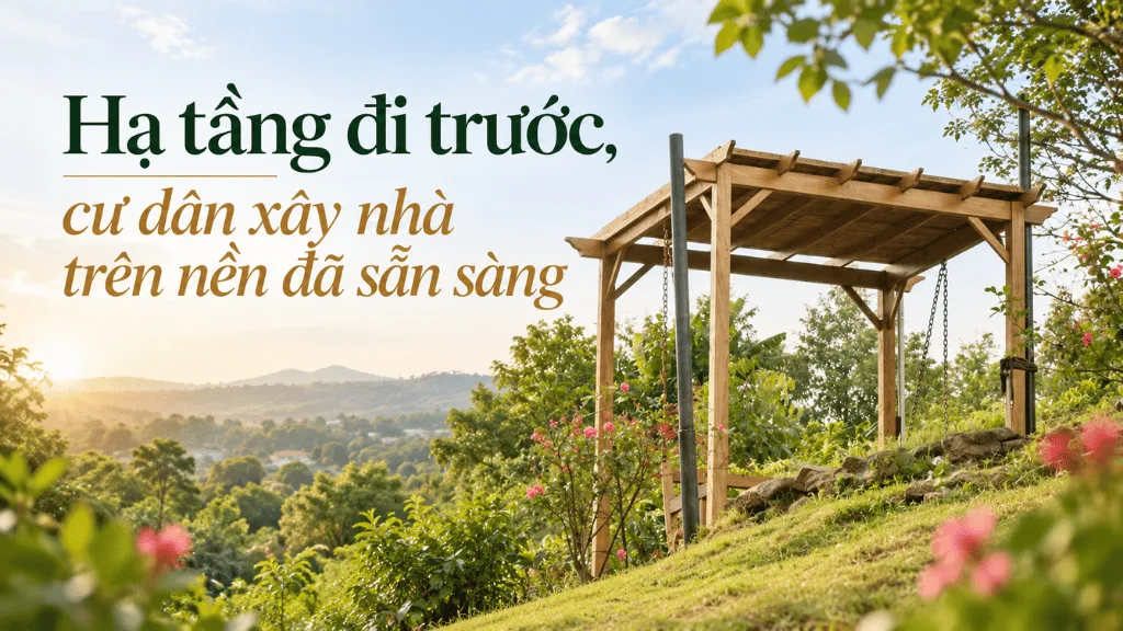 Hạ tầng đi trước, cư dân xây nhà trên nền đã sẵn sàng