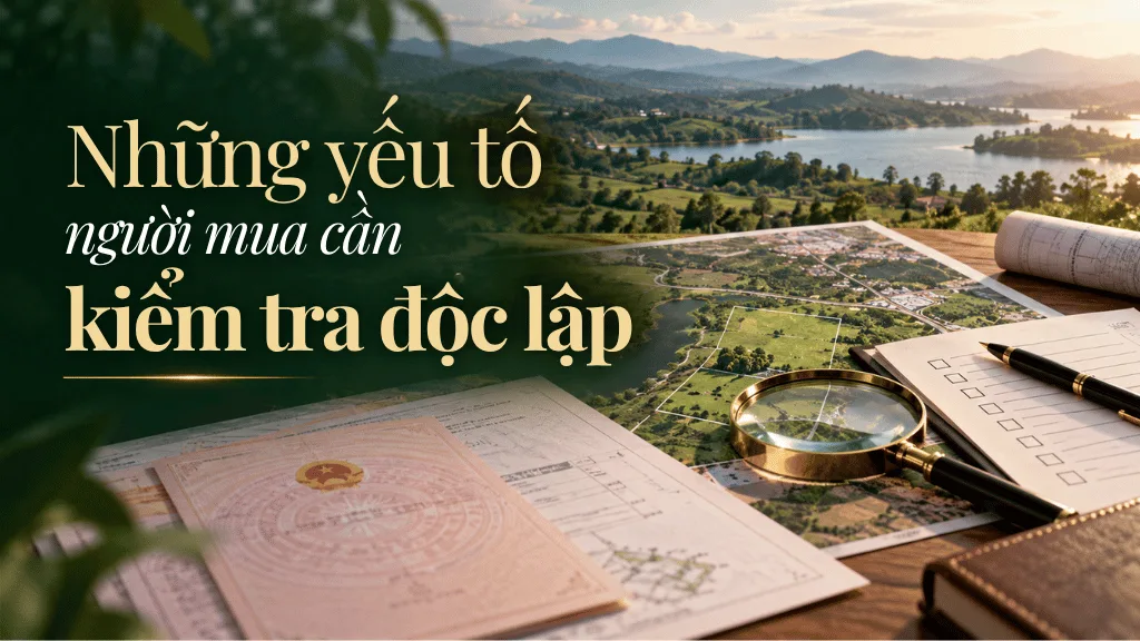 Những yếu tố người mua cần kiểm tra độc lập
