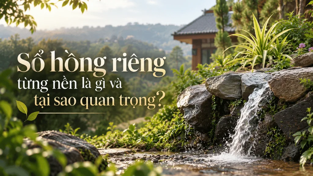 Sổ hồng riêng từng nền là gì và tại sao quan trọng?