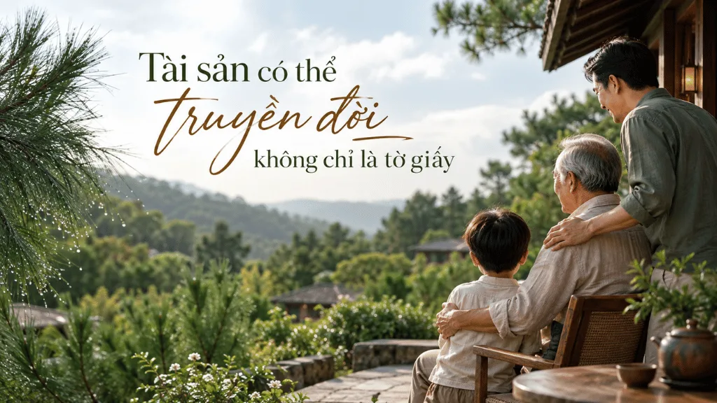 Tài sản có thể truyền đời, không chỉ là tờ giấy