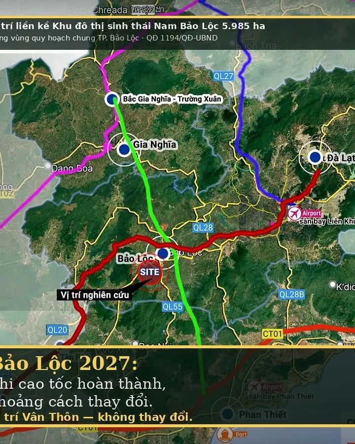35% số nền đất tại Vân Thôn Retreat đã có cư dân về sinh sống thực tế — không phải "sắp mở bán" hay "đang xây dựng hạ tầng". Đây là điểm khác biệt căn bản so với phần lớn khu đất sinh thái còn trên giấy tại Bảo Lộc.